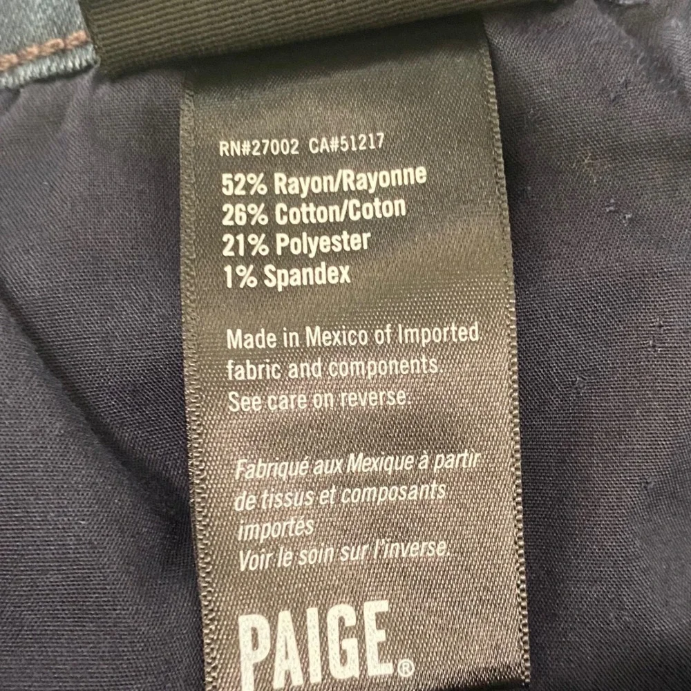 Paige Normandie Mens Straight Leg‎ Jeans Dark Wash Blue 32 101-4350598
